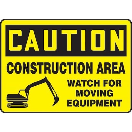 OSHA CAUTION SAFETY SIGN CONSTRUCTIO MCRT611XT